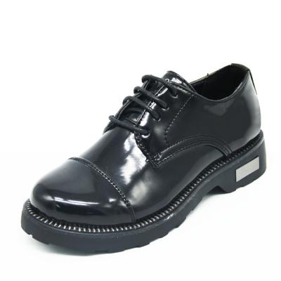 China New Design Flat Girls Custom Boys Fashion Winter Black Genuine Leather Stylish Shoes For Lovely Kids for sale