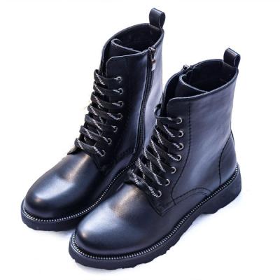 China High Waist Factory Classic Safe Waterproof Shoes Men Women Genuine Leather Young Fashion Above Ankle Martin Boots Black Work Boots for sale