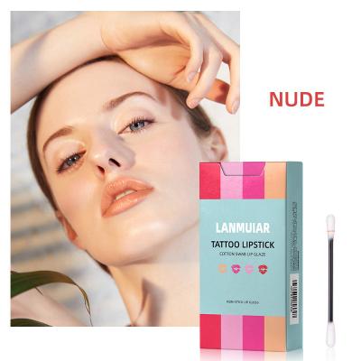 China Nude Lipstick Matte Liquid Lipsticks Waterproof Long Lasting Swab Private Label Lipsticks New Waterproof Lip Gloss for sale