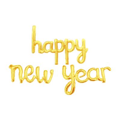 China PET+PE Happy New Year Balloons 16 Inch Foil Happy New Years Letter Balloons Banner For New Years Eve Party Supplies Decorations 2023 for sale