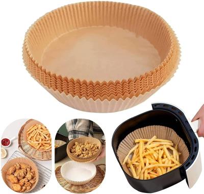 China Fireproof Parchment Paper for Air Fryer Around 16cm Square 20cm Paper Paper Plate for Air Fryer Liners for sale