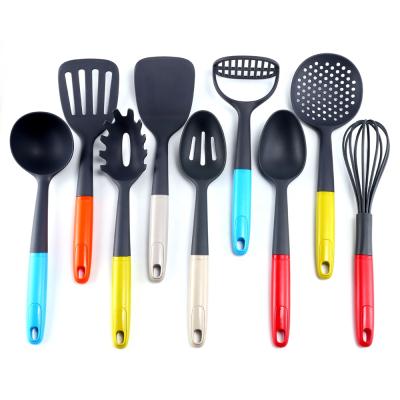 China Sustainable Hot Selling Commercial Nylon Cooking Set Kitchen Utensils Set With ABS Handle for sale