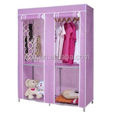 China Simple Amazing Cheap Nonwoven Fabric Wardrobe Closet Furniture for sale