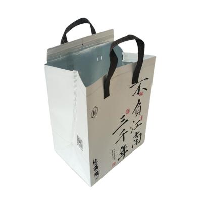 China Cooler Bag Thermal Bag Cheap Price Promotional Non Woven Material Thermal Bag With Aluminum Foil for sale