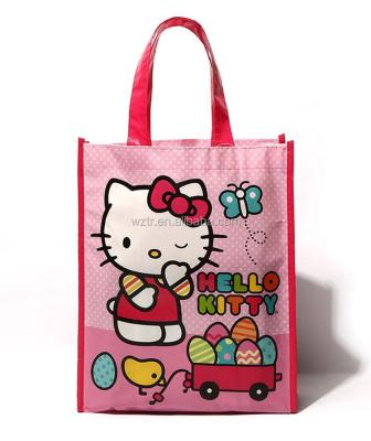 China Cheap Handled Printing Hello Kitty Gift Bag for sale