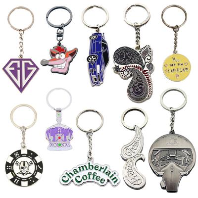 China Wholesale Fashion Design Recycable Manufacturer Custom Key Chain Ring Cute Soft Hard Enamel Zinc Alloy Metal Key Chain for sale