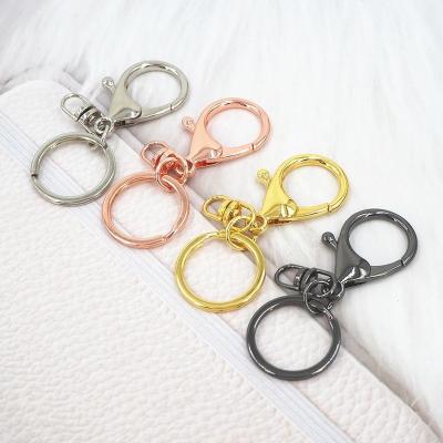 China Recycable Good Quality 4 Colors Stainless Steel Metal Lobster Clasp Key Hook Hook Chain DIY Jewelry Making Key Chain for sale