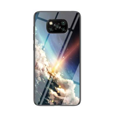 China Glass+TPU Gradient Star Sky Glass Phone Cover For Xiaomi Redmi MI F1 Mix CC9SE 6 6A 7 7A 8 8A 9 Pro Lite 9SE Note7 Play Mix3 5 2 3 S2 Max for sale