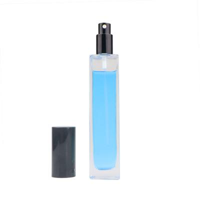 China Perfume 2020 New Inventions Perfume Glass Transparent Square Spray Bottles 100ml for sale