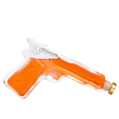 China Eco-friendly Recyclable Wine Bottles 170ml Gun Gun Whiskey Bottles Fancy Empty Vodka Wine Bottles for sale