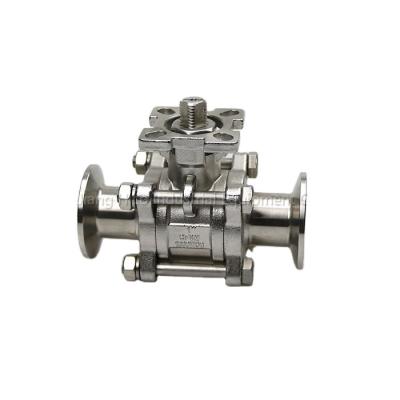 China General China stock hot sale ball valve sanitary stainless electric ball valve steel304 3pcs supply for sale