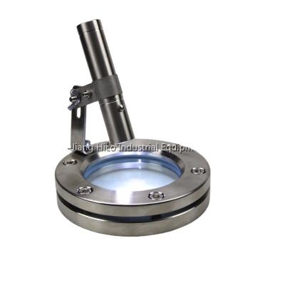 China Sight Glass Sanitary Flange Type Stainless Steel Sight Glass With Light Height Quality for sale