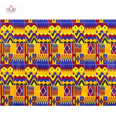 China Newest Wholesale 100% African Printed Cotton Wax Fabric Factory Anti-Static Holland Wax 6 Yards Fabric for sale