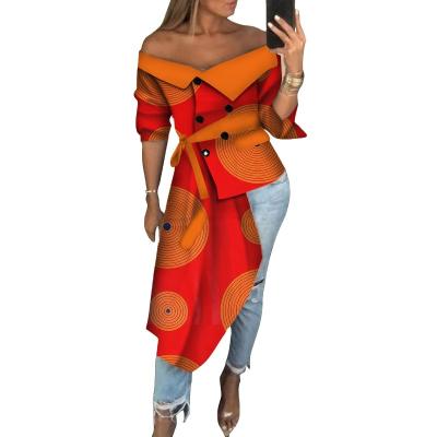 China Plus Size Fashion African Dresses For Women Vestidos 2019 Elegant Ankara Dresses Dashiki Plus Size 6XL Off Shoulder African Clothing WY4768 for sale