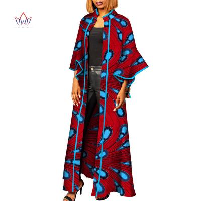 China 2019 Anti Shrink Dashiki Women Long Coat Custom Clothing Plus Size Africa Wax Print Tops Long Plus Size Brand Blouse Clothing WY4247 for sale