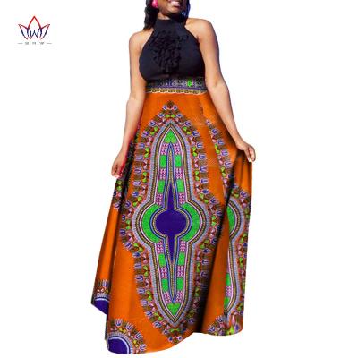 China African Cotton Fashion Wax Clothing Faldas Largas Estampadas 6XL African Skirts For Women Long Dress African Maxi Skirt Retro Skirts for sale