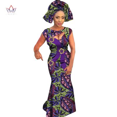 China Plus Size Summer African Print Dress For Women Work Made One Sleeve Knee Length Ankara DressWomen Wax Cotton Casual Dress for sale