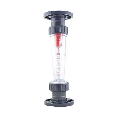 China AS Plastic Tube LZS-100 Type Rotameter Flange Connection LZS Flow Meter for sale