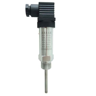 China Industrial Measuring PCT300 Integrated Temperature Transmitter Temperature Sensor 4-20mA Plug-in Temperature Transmitter L=100mm for sale