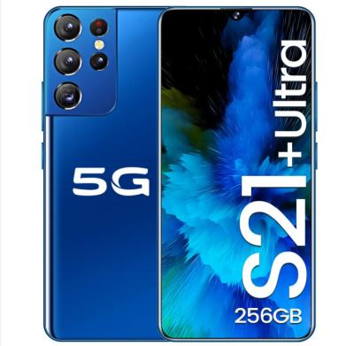 China Dual SIM Card Cheapest unlocked S21 ultra 6.1inch unlocked cell phone 5000mah dual sim card 12GB+512GB cell phone 5G smartphone for sale