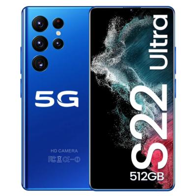 China Dual SIM Card Hot Selling S22+ 16GB+512GB Original 24MP+48MP Big Screen 5.8 Inch Phone Water Drop 5G Smart Android Mobile Phones for sale