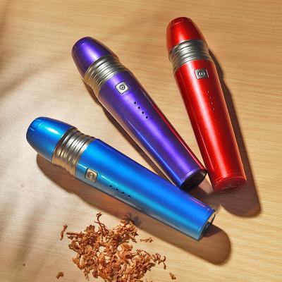 China OEM Cigarette Making Machine New Design Metal Pen Style Electric Herb Grinder Custom Tobacco Grinder for sale