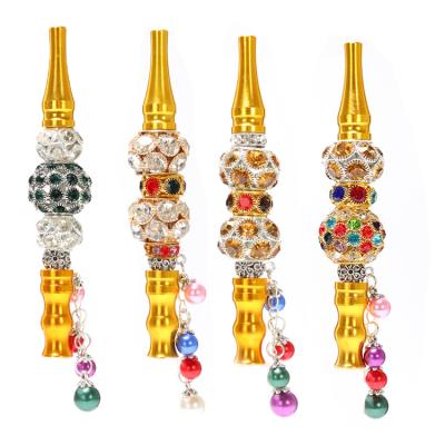 China Factory Direct Sale Herb Smoking Tobacco Accessories Metal Tips Water Smoking Pipe Hot Sale Metal Glass Smoking Pipe for sale