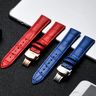 China Eco-Friendly Watch Band Handmade Genuine Cow Split Leather Western Watch Band for sale