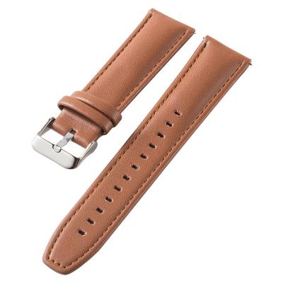 China Factory Direct Sale Leather Suitable Genuine Leather Strap For Huawei GT Samsung Business Men Strap 22mm Watch Accessories for sale