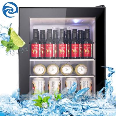 China Black 55W 40L Home Mini Fridges 220V 1.4 Cubic Feet for sale