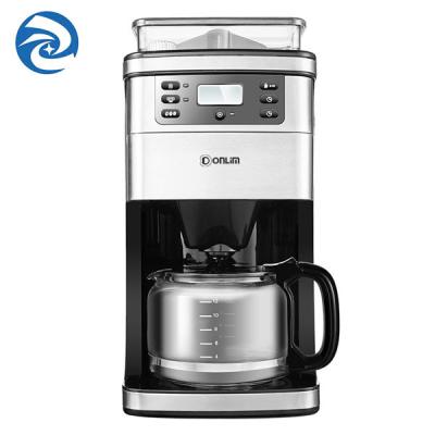 China Automatic Drip American Home Coffee Maker With Grinder 1.5L 900W for sale