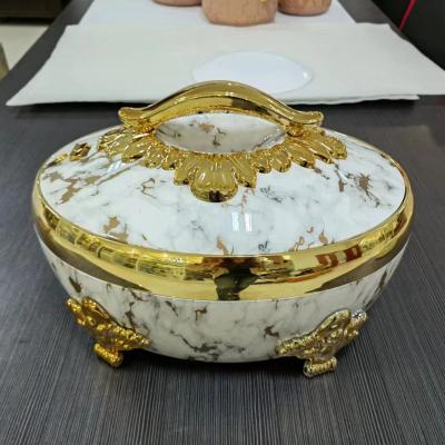 China Freshness Preservation High Quality Marble Coated Cookware Deep Insulated Healthy Food Warmer Casserole With Lid for sale