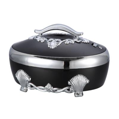 China Freshness Keeping Round Drum Shape Food Warmer Insulated Stainless Steel Casserole Hot Pot Casserole Set For Home Kitchen for sale