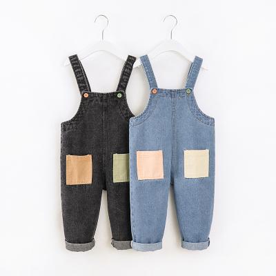 China Color Fade Proof 2022 Cute Little Girls Overalls Baby Kids Clothes Wholesale Newborn Drop Fashion Children's Pants Overalls for sale