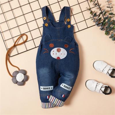 China Wholesale Comfortable Girls Boys Girls Clothing Kids Jumpsuits Baby Spring Romper Sleeveless Casual Overalls Print And Drop Denim for sale