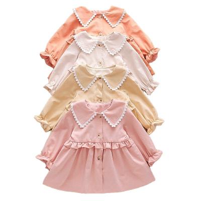 China 2022 Breathable Toddler Babies Dress Long Sleeve Rocket Dress Kids Party Dress Ride Down Outwear 6-48 Months Baby Girls Clothes for sale