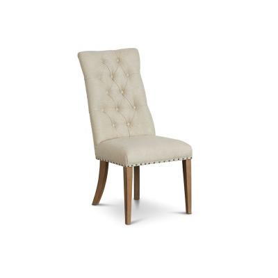 China Modern Rectangle Soft Oak Weathering Nordic Style Dining Chair High Back Dining Chair for sale