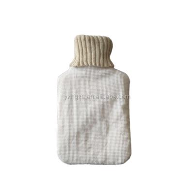 China Bigger 2L PVC Hot Water Bottle With Sweater Knitted Cover for sale