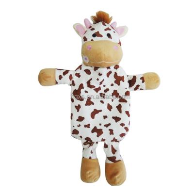 China Jiangsu Quality Low Price Natural Rubber Dairy Cow Super Cute Soft Hot Water Bottle Bag Giant Animal Hot Water Bag Manufacturer for sale