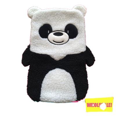 China Natural Rubber Kids Gift BS And Pillow Shape Panda Toy Healthy Hot Water Bags With Plush Blanket Keep Warm for sale