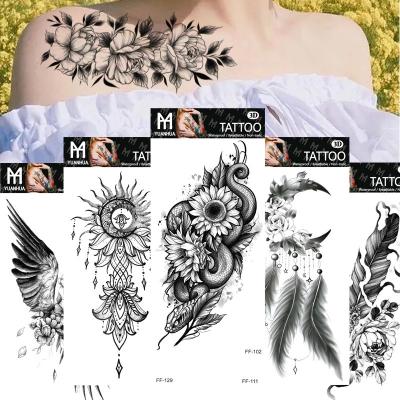 China Temporary Wholesale Custom Body Art Decoration Easy Apply Premium Temporary Waterproof Tattoo Sticker For Women for sale