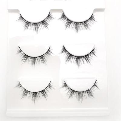 China Natural Soft RTS Synthetic False Eyelashes Makeup Sets 3 Pairs Lash Lift DIY Eyelash Extention For Eye Beauty for sale