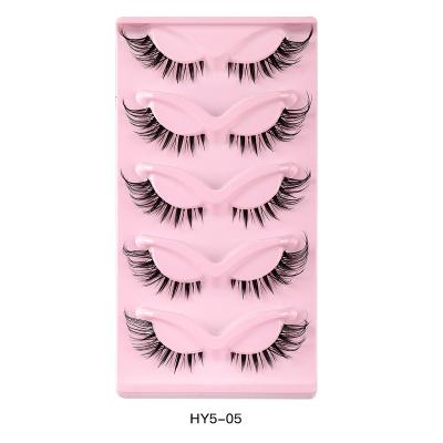 China Natural Soft RTS Natural Curl Fashionable Design Types Models DIY Makeup Sets Mink False Lashes For Women Makeup Beauty for sale