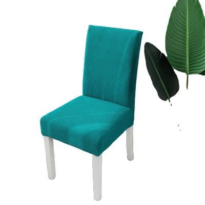 China Soft Eco-friendly Spandex Fit Stretch Short Dining Chair Covers Printed Pattern Chair Seat Protector Slipcover For Home Party for sale