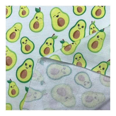 China Organic French Factory Outlet Cotton Fabric Custom 100% Terry Digital Printing For Clothes for sale