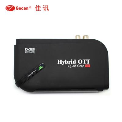 China Hybrid Box Support IKS 2020Hot Selling Satellite TV Receiver OTT+S2/T2/S2+T2 Hybrid Optional Support 4K Video Game TV Combo Box for sale