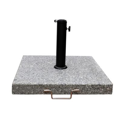 China Leisure Modern Outdoor Beach Patio Granite Umbrella Stand Natural Stone Umbrella Stands And Bases for sale