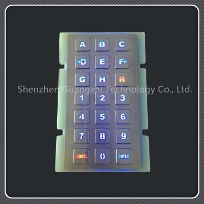 China 21 teclado dominante modificado para requisitos particulares 3 * 7 material del acero inoxidable del Sus 304 de la disposición de la matriz en venta