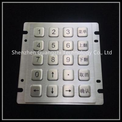 China Tipo personalizado a prueba de vandalismo material de las llaves del Pin 20 del teclado 9 del acero inoxidable en venta