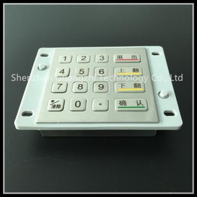 China Industrielles Metall eingebettete Knopf-Art der Tastatur-16, kundenspezifischer Guss-Tastatur zu verkaufen